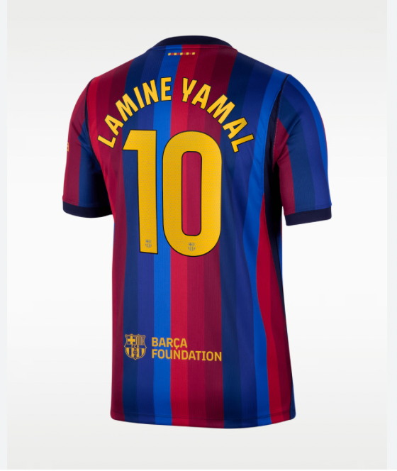 Barcelona home kit 26/27 Yamal (fan, S)