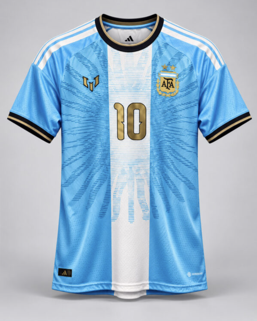 Messi's farewell jersey